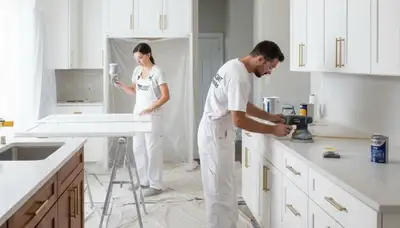 Cabinet painting in Colorado Springs, CO for a clean, durable kitchen update