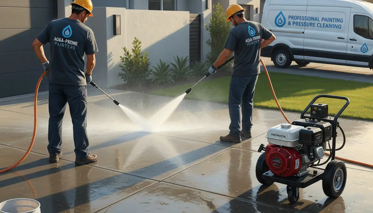 Concrete pressure cleaning in Colorado Springs, CO for driveways, patios, and walkways