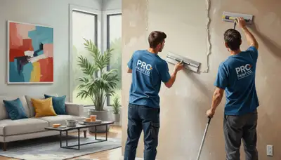 Drywall repair in Colorado Springs, CO by Colorado Springs Paint Pros, smooth walls ready for paint