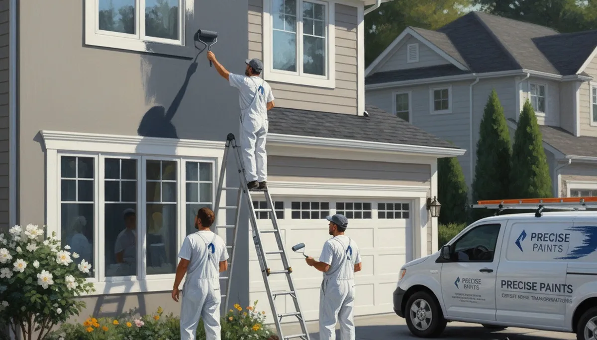 Colorado Springs painters applying exterior house paint for durable Colorado weather protection