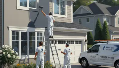 Colorado Springs painters applying exterior house paint for durable Colorado weather protection