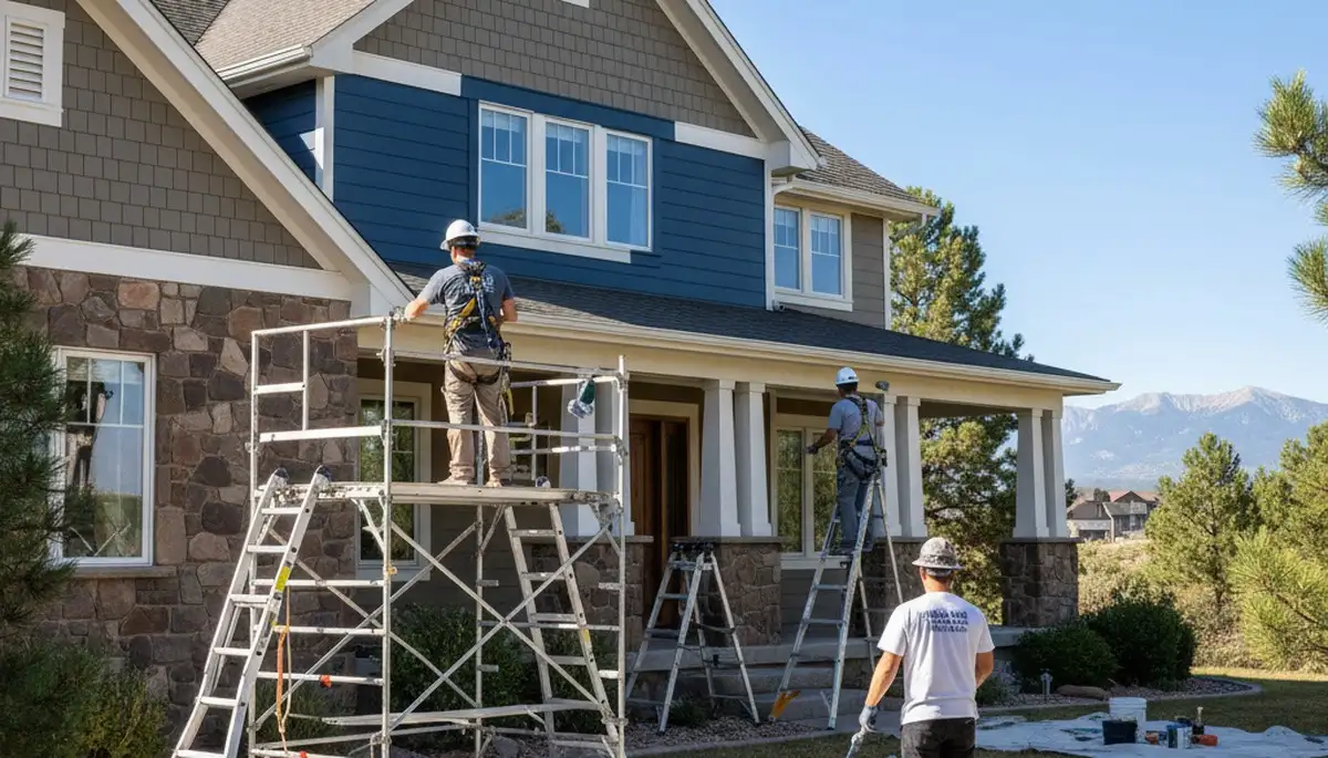Colorado Springs, CO house painting service by professional painters for residential exteriors