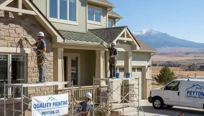 Colorado Springs, CO painting crew providing professional interior and exterior house painting services