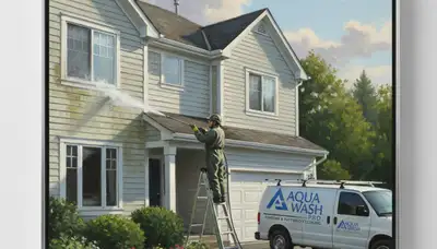 Vinyl siding pressure cleaning in Colorado Springs, CO for a home exterior cleaning service