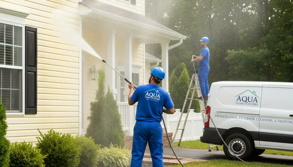 Vinyl siding pressure cleaning in Colorado Springs, CO by Colorado Springs Paint Pros