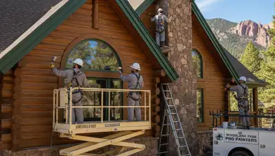Exterior house painting service in Colorado Springs, CO for a residential home